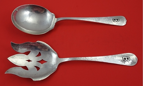 Salad Serving Set applied mono 
